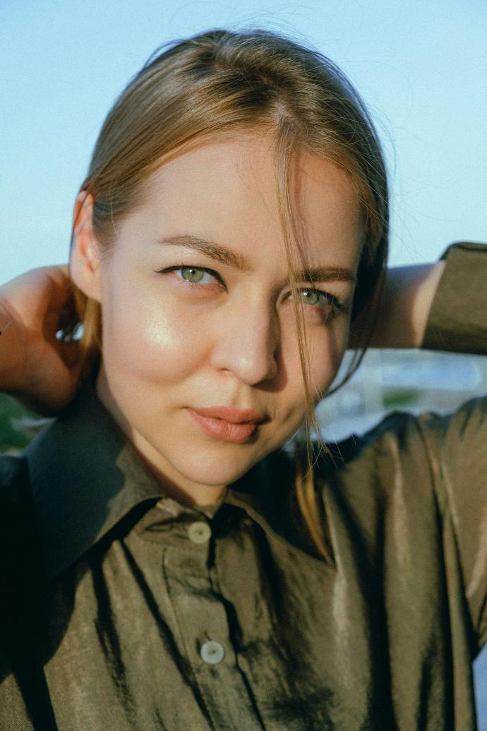 Image du visage d'une femme