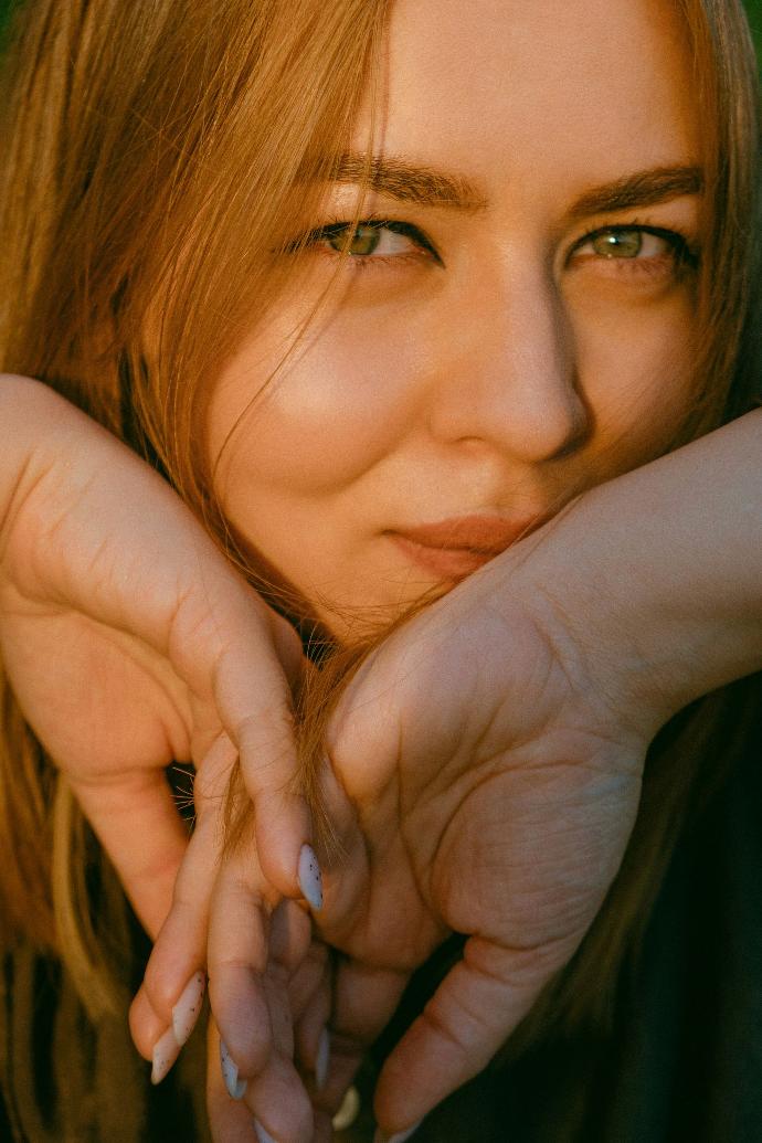 Image du visage d'une femme