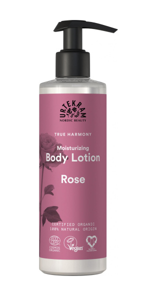 Flacon pompe rose lotion à la rose Urtekram