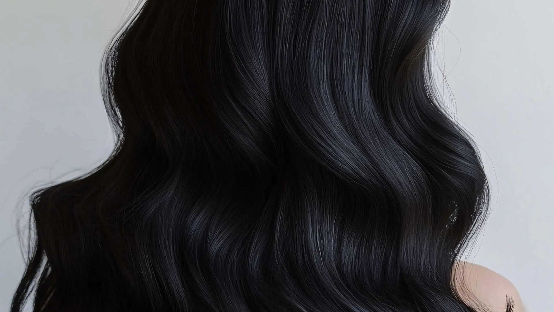 Cheveux noirs femme