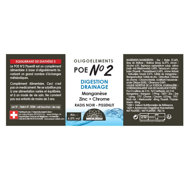 POE N°2 Radis Noir - Pissenlit