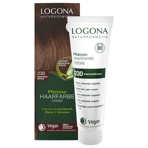 Pflanzen Haarfarbe Creme Maronenbraun 230