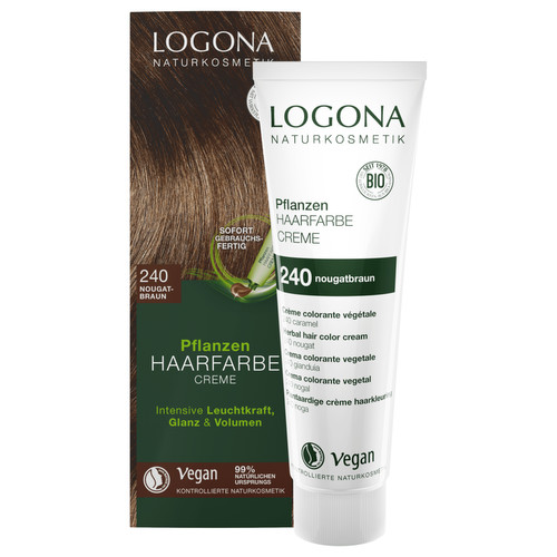 Pflanzen Haarfarbe Creme Nougatbraun 240