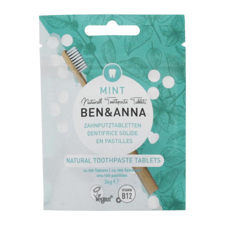 Natürliche Zahnpastatabletten - Mint ohne Fluor
