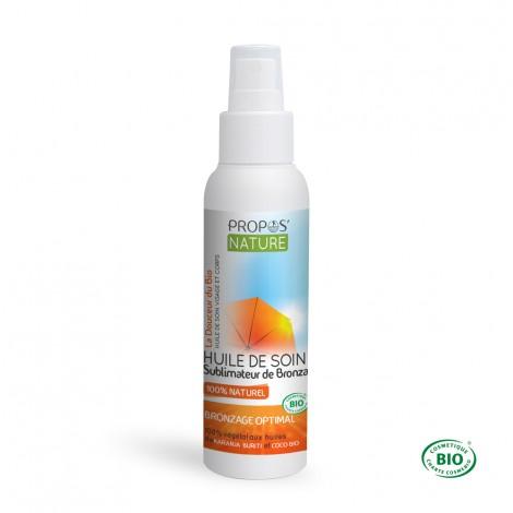 Huile Sublimatrice de bronzage bio