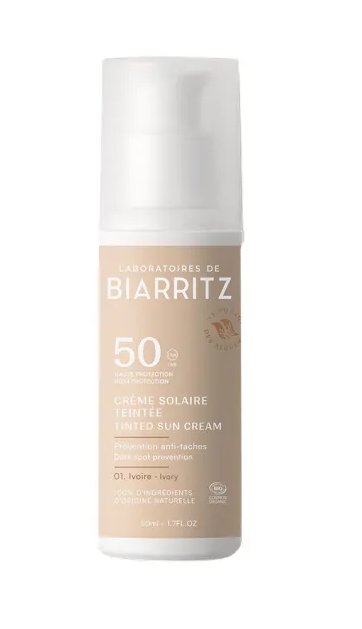 Crème solaire teinte ivoire SPF 50 - Alga Maris