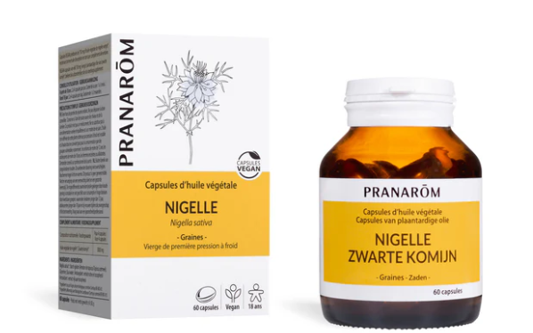 Zwarte komijn plantaardige olie capsules