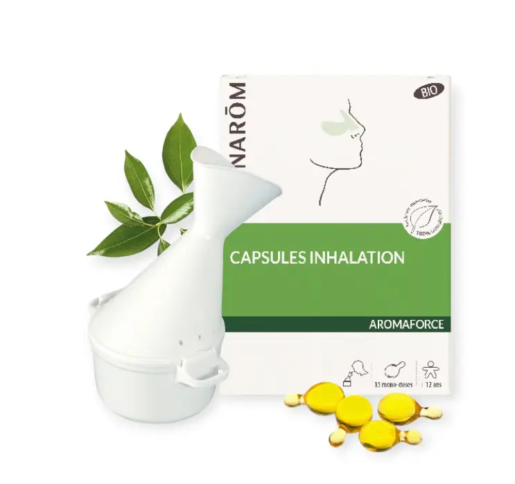 Inhalateur + duo capsules inhalation