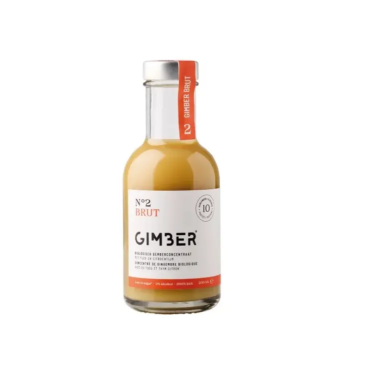 Gimber n°2 brut - concentré de gingembre bio 200 ML