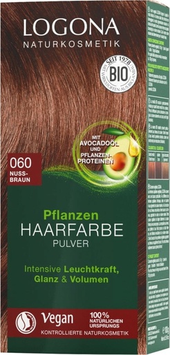 [LG086] Plantaardige Haarverf 060 Notenbruin-Kastanje