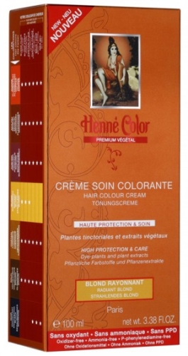 [NJ024] Henné Color Premium Blond Rayonnant - Crème colorante